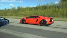 Ferrrari 599 GTO vs Lamborghini LP700-4 Aventador